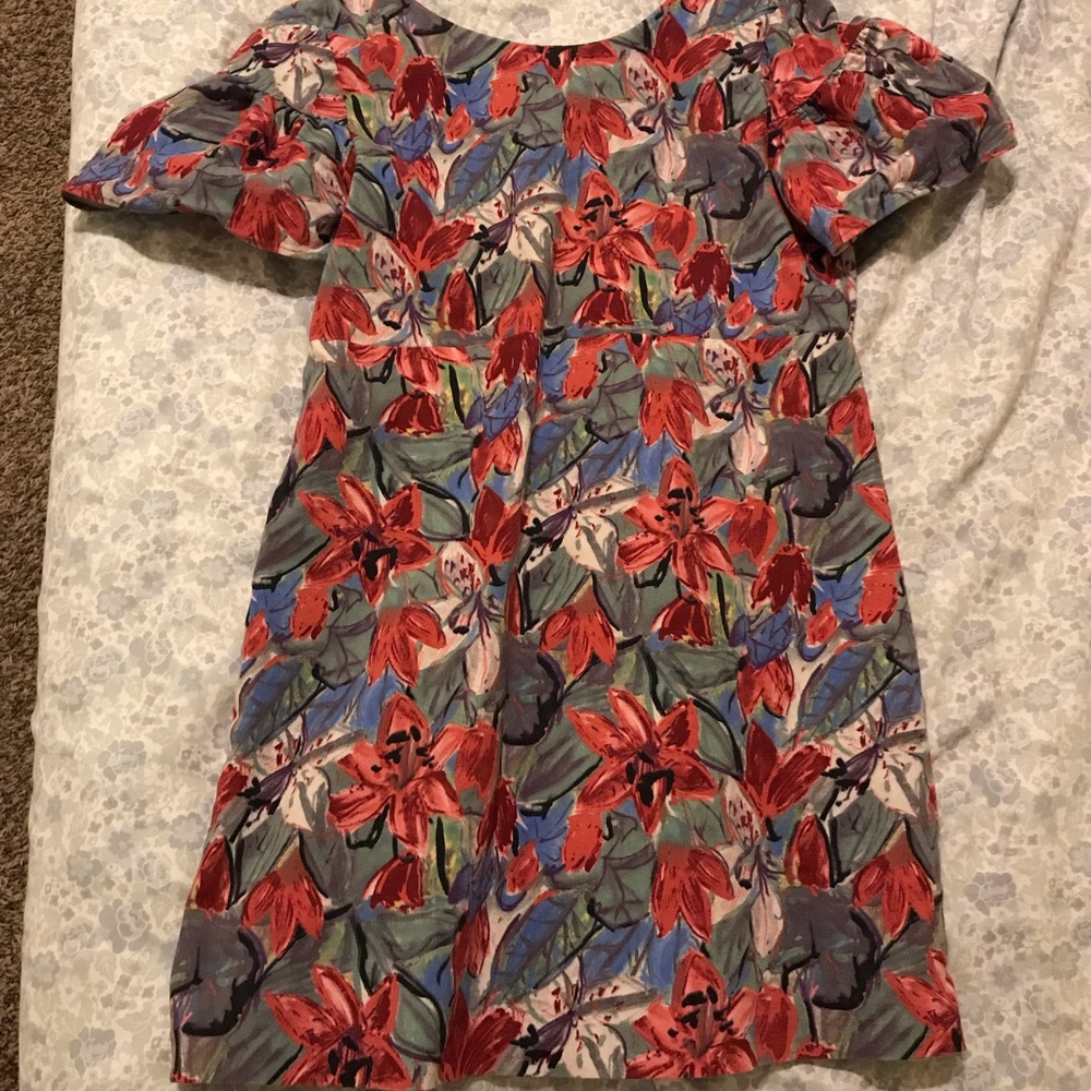 Zara Floral mini dress
